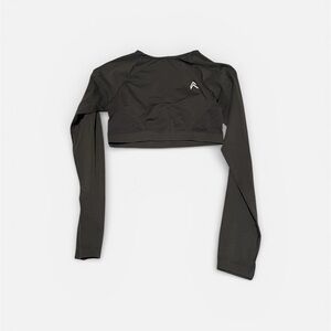 Oner Active Charcoal Long-Sleeve Crop Top
